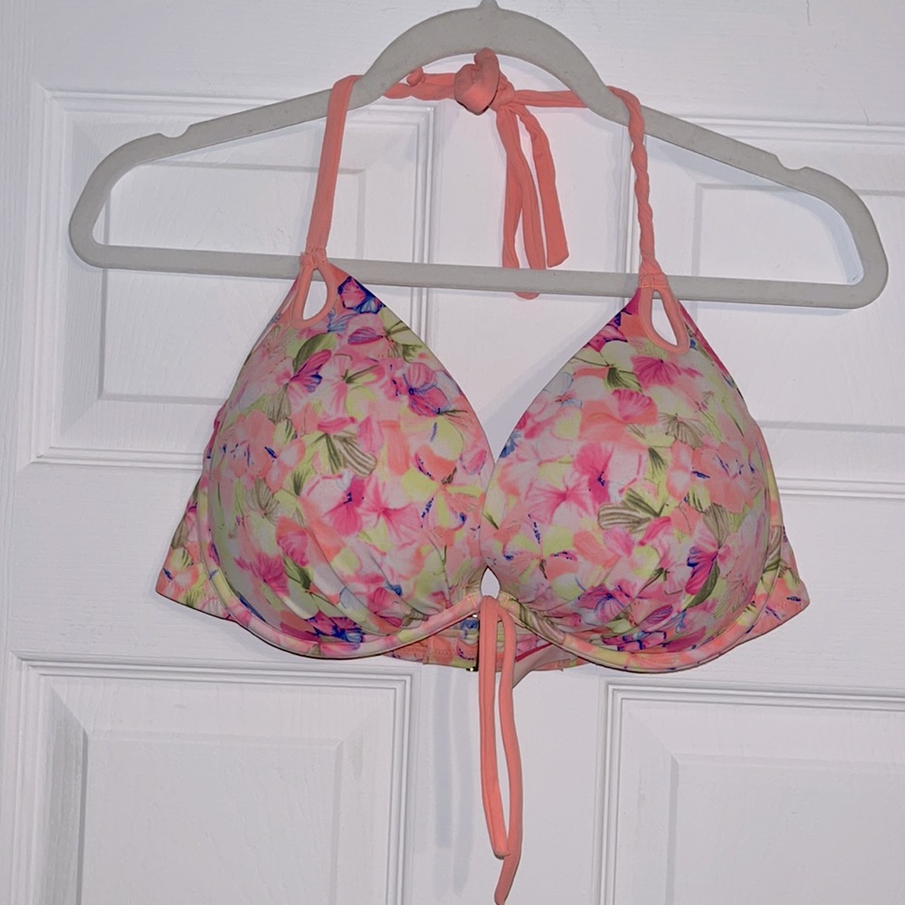 Victoria’s Secret Floral Padded Bikini Halter Top